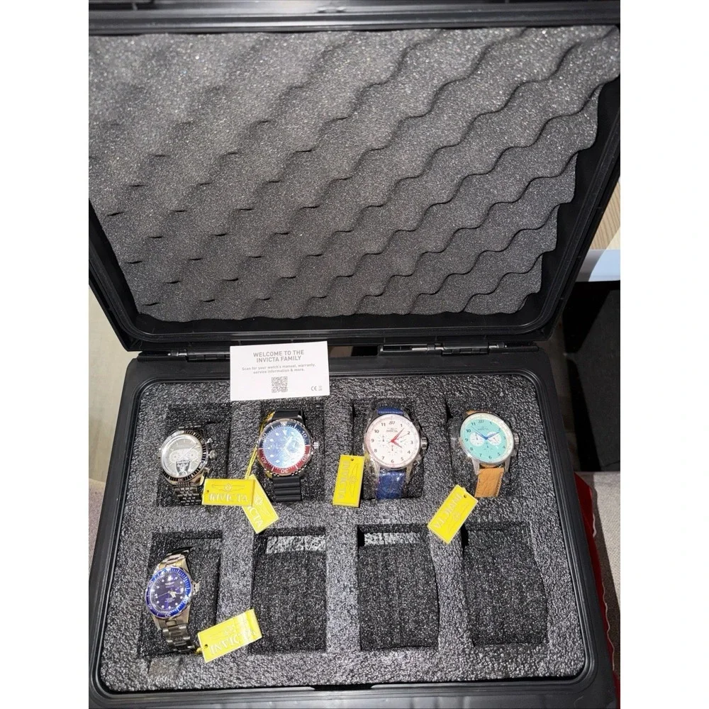 Invicta Swiss Watches Lot Of 5 All‎ New With Raiders Case